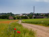 Widok na Grębocin z ul. Przydatki