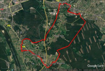 Rowerowa trasa czerwona Złotoria - Lubicz Dolny