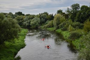 Wyróżnienie. Fot. Zuzanna Kubacka, Sierpniowy spływ kajakowy rzeką Drwęcą w Złotorii