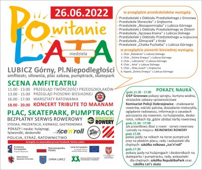 Program "Powitania lata" w formie graficznej