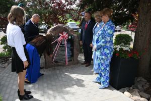 Odsłonięcie tablicy upamiętniającej patrona