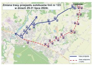 Mapka przygotowana przez UM Torunia
