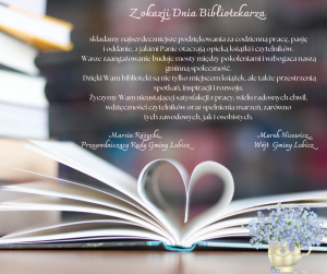 Życzenia od władz gminy z okazji Dnia Bibliotekarza