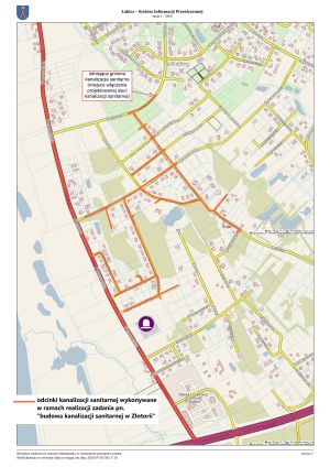 Złotoria - mapa poglądowa inwestycji