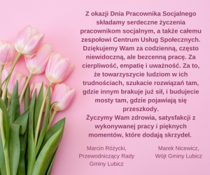 Życzenia od władz gminy