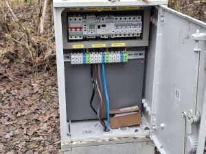 Szafka oświetleniowa - lampy w Złotorii i w Lubiczu Dolnym wymagają podłączenia przez Energę Operator