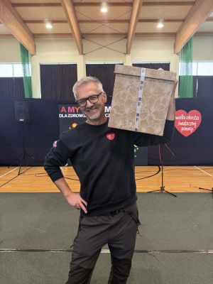 Wójt Marek Nicewicz w Grębocinie