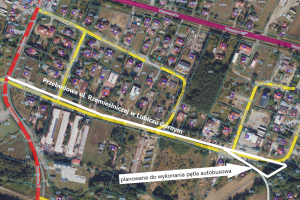 Mapka poglądowa inwestycji ul. Rzemieślnicza - Lubicz Górny