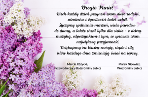 Życzenia od wójta Marka Nicewicza i przewodniczącego rady Marcina Różyckiego