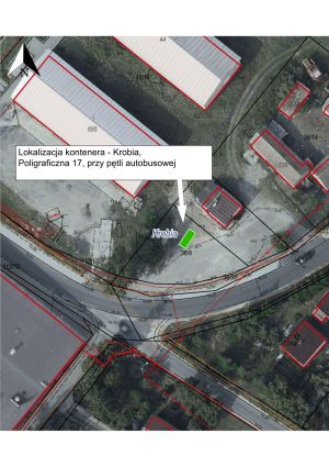 Lokalizacja kontenera w Krobi