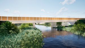 Wizualizacja nowego mostu