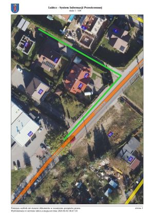 Lubicz Dolny. Mapka poglądowa inwestycji
