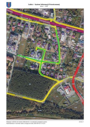 Lubicz Górny. Mapka poglądowa inwestycji