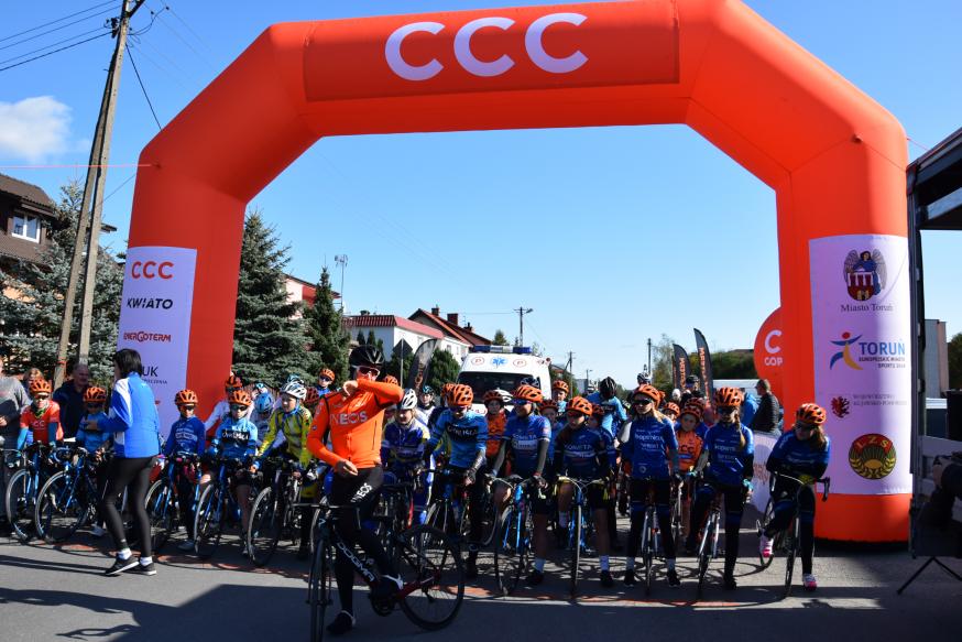 Mistrzowie kolarstwa w Lubiczu Górnym