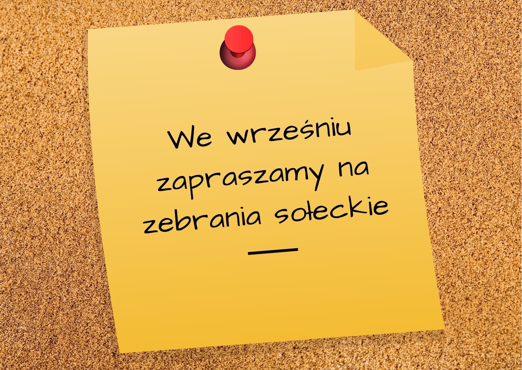 Grafika: we wrześniu zapraszamy na zebrania sołeckie