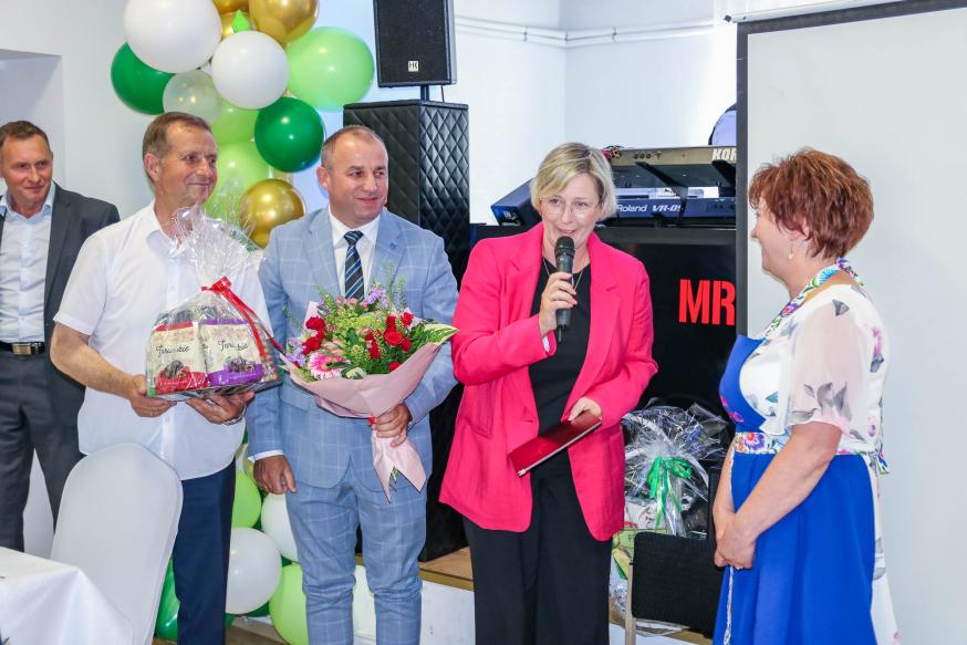 Przedstawiciele władz gminy. Fot. Starostwo Powiatowe w Toruniu