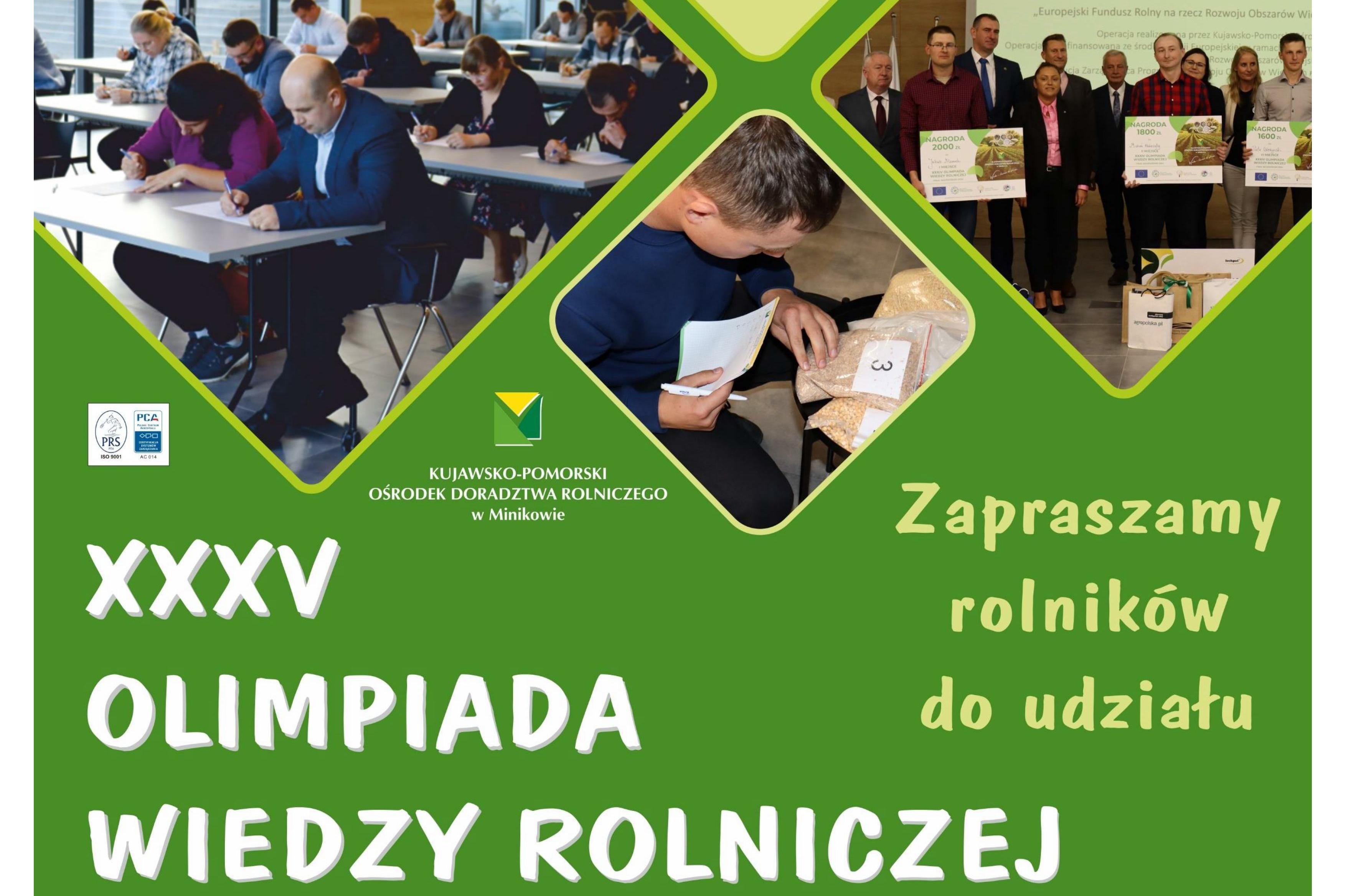 Plakat. Olimpiada dla młodych rolników